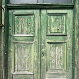 Portes vertes art mural vintage citation encourageante papier peint carte postale espoir tendance téléchargements numériques impressions foi en dieu inspirant JPG