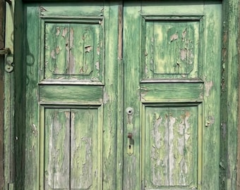 Vintage Green Doors Wall Art: Hope Postcard (Digital Download)