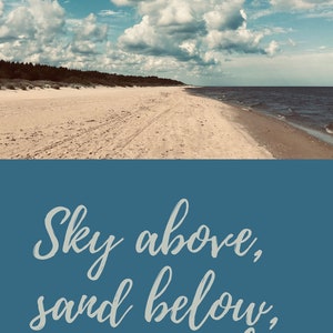 les nuages marchent sur la mer Wallart citation encourageante papier peint carte postale espoir tendance téléchargements numériques impressions foi en dieu JPG