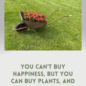 Giardinaggio carta da parati regalo download digitale personalizzato regalo arte murale foto campi natura citazione giardino JPG
