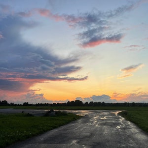 Pôr do sol nunca pare de olhar para cima jpg citação motivacional cartão postal papel de parede Wallart viagens nuvens setembro noite presente moderno Dia dos Pais