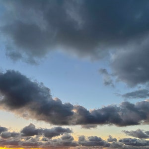 Tramonto sul Baltico, bella serata in mare, Wallart, citazione incoraggiante, cartolina, sfondo, tramonto, speranza, tendenza, download digitali, stampe, JPG, fede