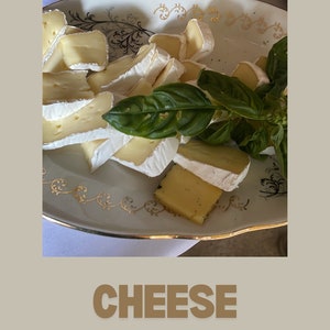 Le fromage est ma langue d'amour pain brie basilic nourriture manger déjeuner petit déjeuner citation jpg dicton drôle inspirant repas carte postale papier peint