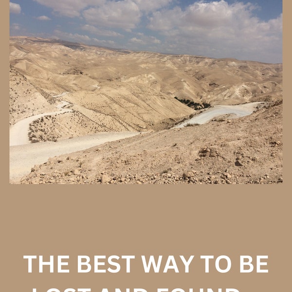 Judaea desert west bank Israel Palestine inpirational quote travel trendy gift wall art postcard card adventures