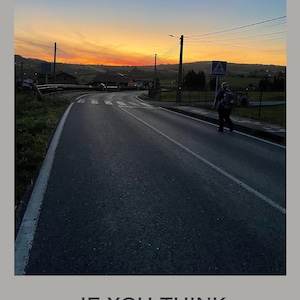 Camino adventures Wallart citation encourageante papier peint carte postale coucher de soleil espoir JPG tendance téléchargements numériques impressions Dieu foi