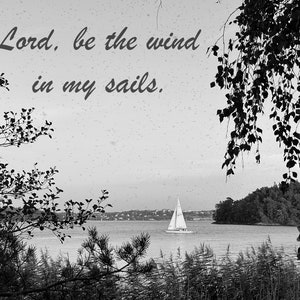Yachts à voile, bible, sea wallart, citation encourageante, papier peint de carte postale, espoir, tendance téléchargements numériques JPG, source d'inspiration pour la foi de Dieu