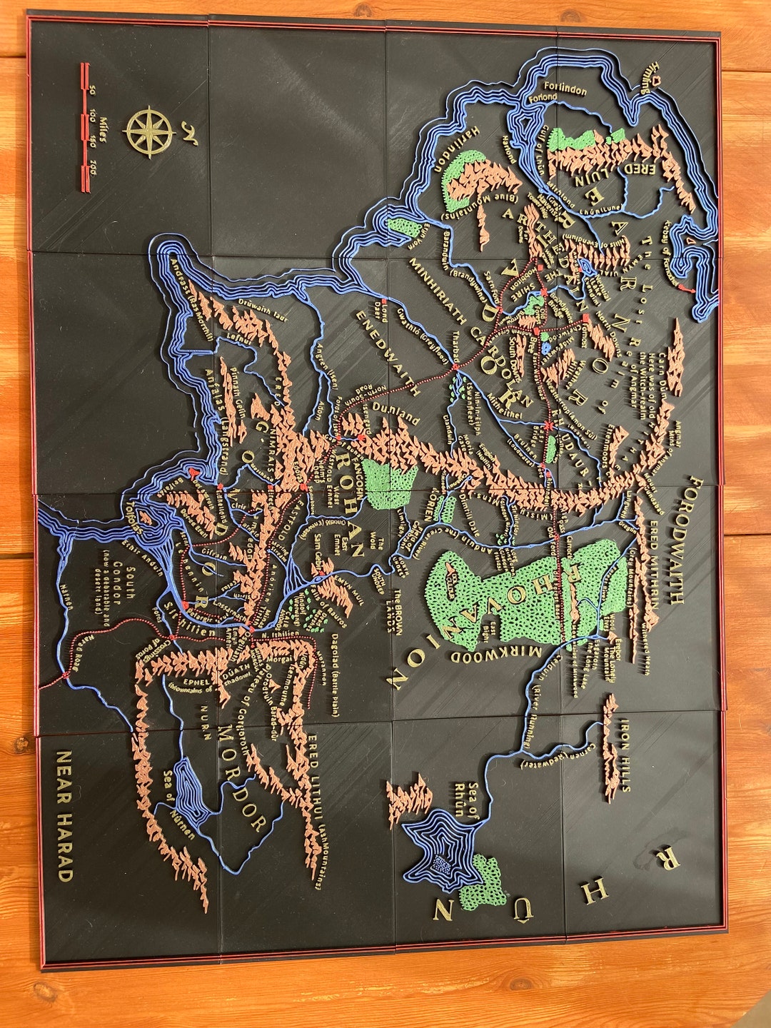 Map of Middle-earth STL File - Etsy