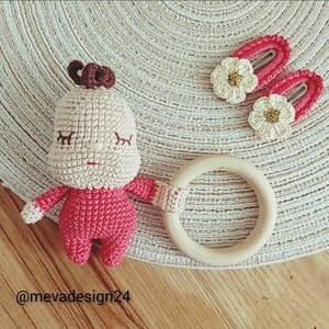 Baby rattle - Birth gift - Personalized rattle - wooden toy