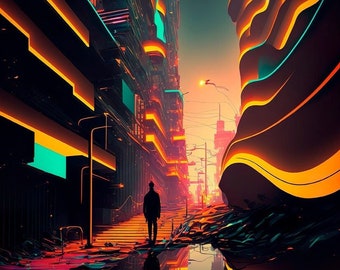 Neo Tokyo Lights / Poster
