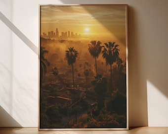 Vintage Los Angeles Poster, Retro Travel Poster, City Poster, Vintage Art, Retro Wall art, Vintage photo, Photography prints