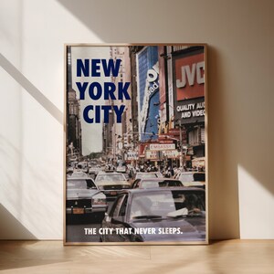 Plakat z fotografią ulic Nowego Jorku, sztuka Times Square, wydruk z miejskim życiem w Nowym Jorku, nowoczesny wystrój dla nowojorczyków i entuzjastów miasta