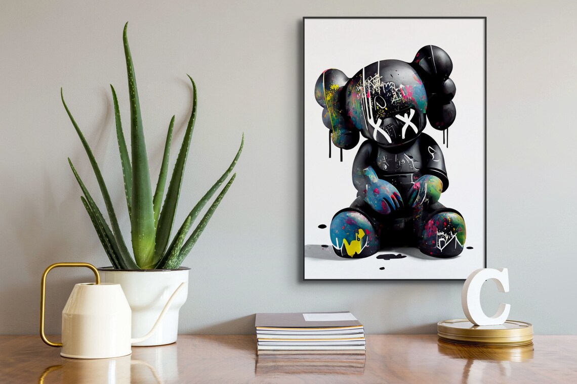 Kaws Poster Kaws Posters Kaws Kaws Art Kaws Wall Art Kaws Etsy