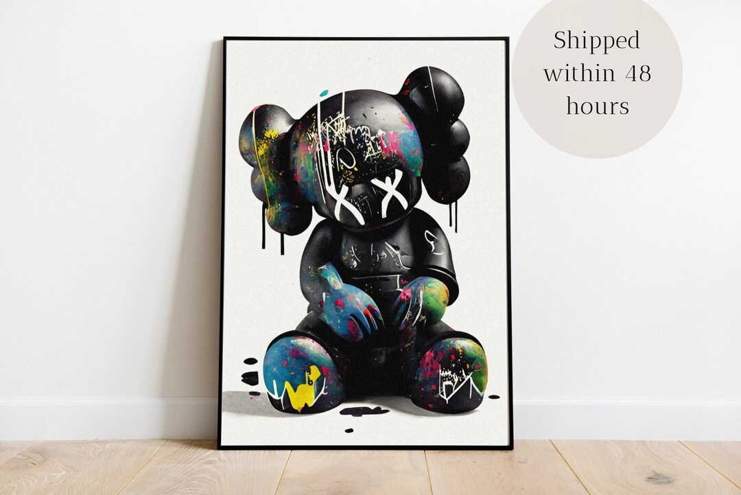 Kaws Poster Kaws Posters Kaws Kaws Art Kaws Wall Art Kaws Etsy