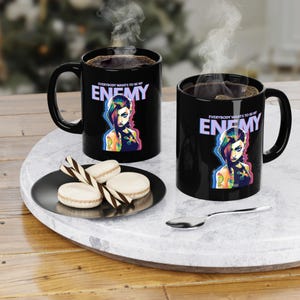 Arcane Jinx Mug: League of Legends Black Ceramic Mug