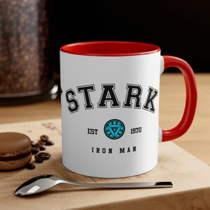 Stark Industries Iron Man Avenger Weiße Keramiktasse – 0,33L, Mikrowellen- & Spülmaschinenfest
