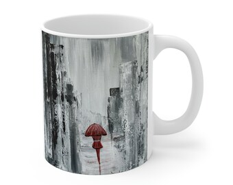 Cityscape Mug, Coffee Mug, Tea Mug, Ceramic Mug, 11oz