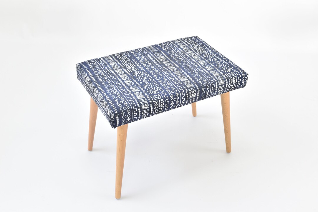 Small Upholstered Bench Footstool Seat Chair Wooden Bench Indoor Bench Piano Chair Modern Bench