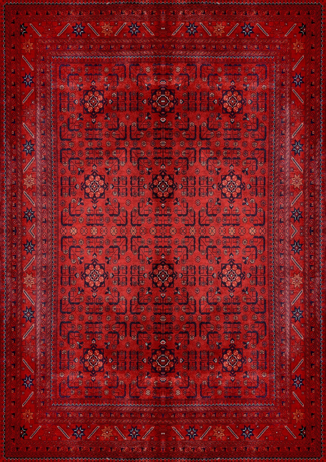 Red Oriental Rug Stunning Afghan Rug 4x6 5x8 69 Area Rug Bedroom Rug