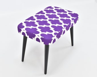 Unique Stool - Upholstered - Bench - Sitting Chair - Minimal - Gift for Her - Home - Living Room - Interior Design - Handmade Furniture