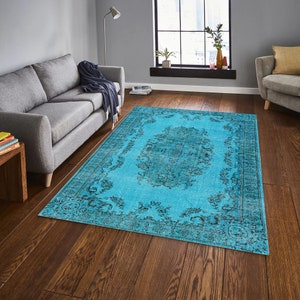 Turkish Rug, Turquoise Blue Rug, Rugs for Bedroom, Bohemian Rug ...