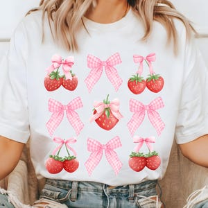 Strawberry Coquette PNG, Preppy Strawberries Png, Strawberry Festival Png, Summer Strawberry Png, Floral Stawberry Png, Boho Summer Png