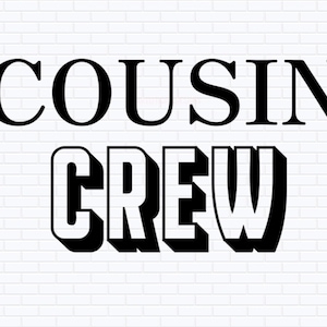 Cousin Crew Svg, Png, Pdf, Jpg, Cousins Shirt, Chemises de réunion de famille, Nouveau dans l'équipage, Cousin Team, Silhouette, Cricut, Cousin Squad
