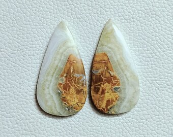 Top Grade Quality Maligano Jasper Cabochon, Smooth Polish Loose Gemstone ! pieces 2 ! Size - 24x58x5 MM. ! 100 CT.