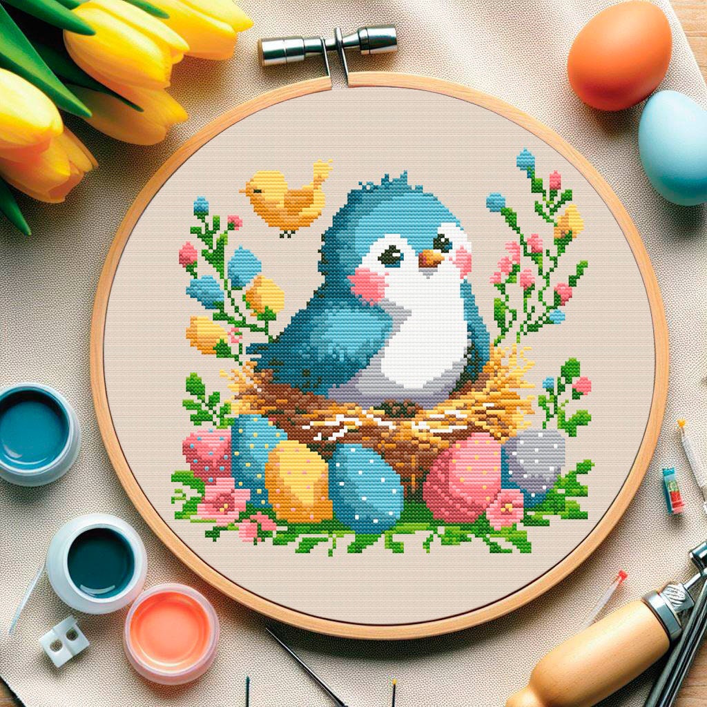 Easter Harmony PDF Instant Download Cross Stitch Pattern Easter Bird ...