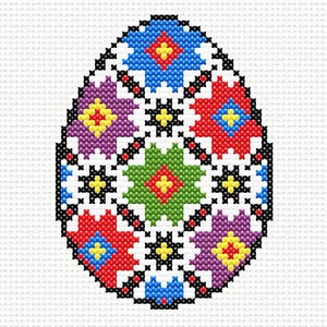 Ukrainian Pysanka PDF Instant Download Cross Stitch Pattern Easter Eggs ...
