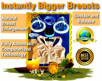 Bosom Beauty vacuum natural Instant Bigger Firmer Breasts Enlargement System no pills for less Saggy Breasts - Size Small