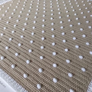 DIGITAL PATTERN - Dotty About You Blanket - Crochet Bobble Blanket Pattern Crochet Blanket Pattern Baby Blanket Pattern Crochet Baby Blanket