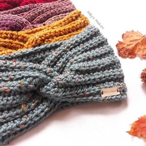 DIGITAL PATTERN - Beginner Friendly Crochet Chunky Twisted Headwarmer Pattern Easy Crochet Pattern Crochet Headband Pattern