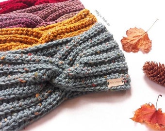 PATRÓN DIGITAL - Patrón de calentador de cabeza retorcido grueso de crochet para principiantes Patrón de crochet fácil Patrón de diadema de crochet