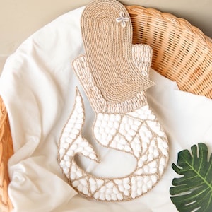 Mermaid Sea Shell Wall Decor, Boho Nursery Wall Decor, Mermaid Decor ...