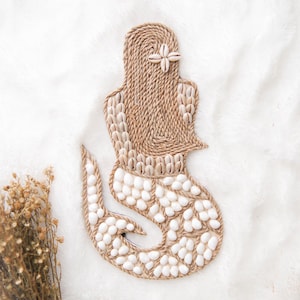 Boho Mermaid Girl Room Decor, Seashell Nursery Decor, Sea Shell Wall Decor, Under The Sea Nursery Girl, Mermaid Theme Baby Room, Ocean Decor