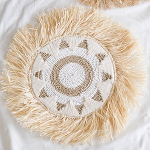 Boho Seagrass Fringe Wall Decor, Seagrass Macrame Wall Decor, Wicker Seagrass Fringe Wall Decor, Raffia Fringe Wall Decor, Boho Wall Hanging