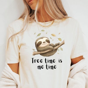 Funny Sloth Shirt Cute Sloth TShirt Funny Sloth T-Shirt Sloth Lover Gift Christmas for her Christmas Gift