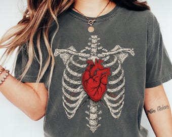 Y2K Shirt Vintage Shirt Skelett Shirt Skeleton Shirt 90s Shirt Grunge Shirt Retro Graphic Tee Gen Z Shirt Oversized Shirt Halloween Shirt
