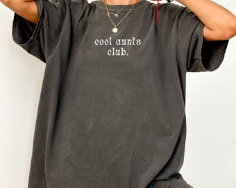 Coole tantesclub-shirt, comfortabele kleuren, coole tanteclub-shirt, tante-cadeau voor tante, cadeau voor tante, nieuw tante-shirt, favoriete tante-shirt, tante