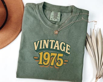 50th birthday gift for a woman's 50th birthday, vintage 1975 shirt, 1975 t-shirt, 1975 birthday 50th birthday shirt for a man