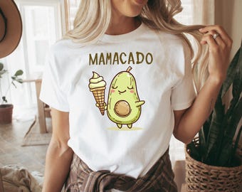 Mama T-Shirt Pregnancy Shirt Mamacado T Shirt for Pregnant Women Shirt for Expectant Mothers Mom Shirt Gift Babyshower Shirt