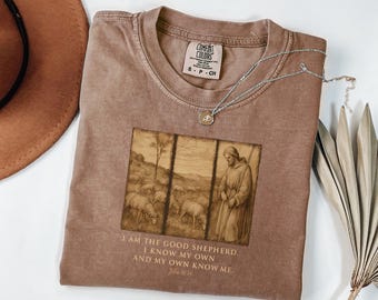 Christian Shirt Comfort Colors Tee Jesus T-Shirt Christian Shirt Bible verse tshirt Christ Shirt Religious T-shirt Christian Gifts