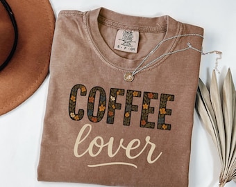 Cadeau voor koffieliefhebbers: Comfort Colors T-shirt, koffie-gerelateerde spreuken, koffie-T-shirt, koffie-T-shirt, koffie-T-shirt voor koffieliefhebbers.