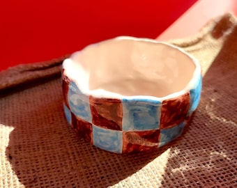 Cute Tiny Snack Bowl - Handmade Ceramic  Nut Bowls - Home & Kitchen