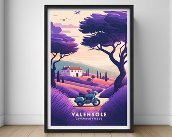 Provence France Travel Poster,Provence France Wall Art Print,Provence France,Valensole Lavender Fields,Travel Art Poster,Printable Art Decor