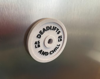 Barbell Weight Plate Magnets - Pefect gift idea for gym enthusiasts CrossFit - Motivational gym accessories