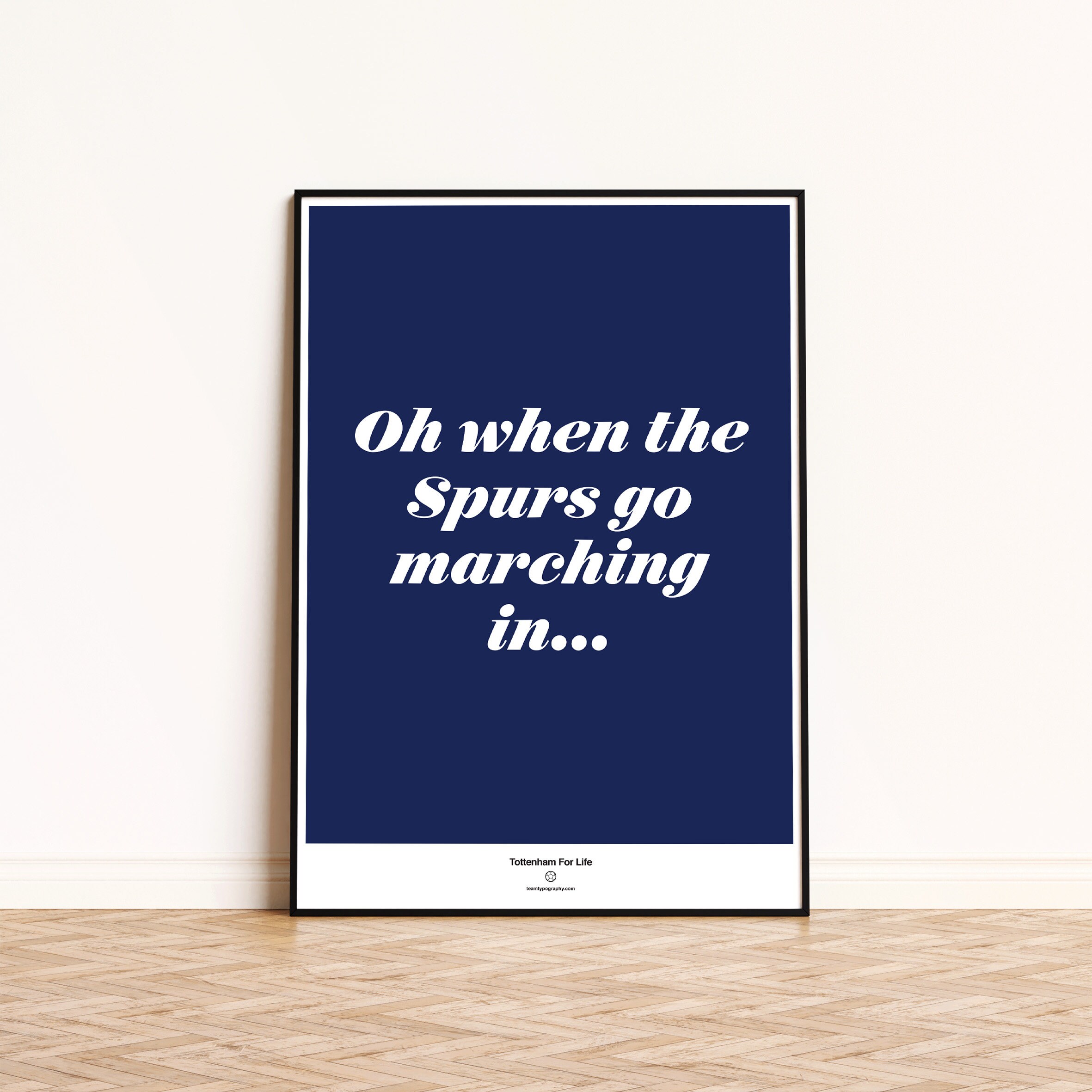 Tottenham Football Song Lyrics Art Print Poster, Tottenham Football poster,  Spurs song chant, Tottenham gift