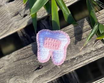 Crochet Tooth Fairy Pillow Pattern: Baby Teeth Pouch (PDF Pattern)
