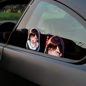 Anime Peeker Ahegao Anime Waifu Tifa Lockhart, Holographics, waterproof and weaterproof
