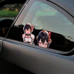 Sticker Ahegao Sticker Peeker - Spy family Yor Forger, Holographics, waterproof and weaterproof